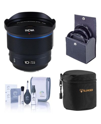Venus Laowa 10mm f/2.8 Zero-D Lens for Sony E, AF, w/77mm Filter Kit, Case