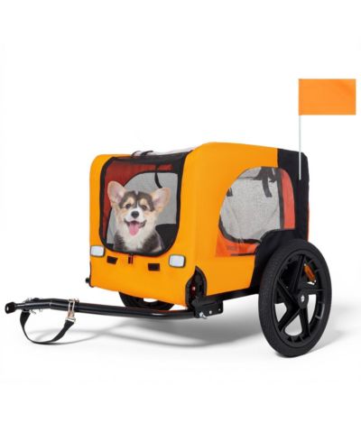 Streamdale Furniture Heavy-Duty Collapsible Pet Bike Trailer with Wheels