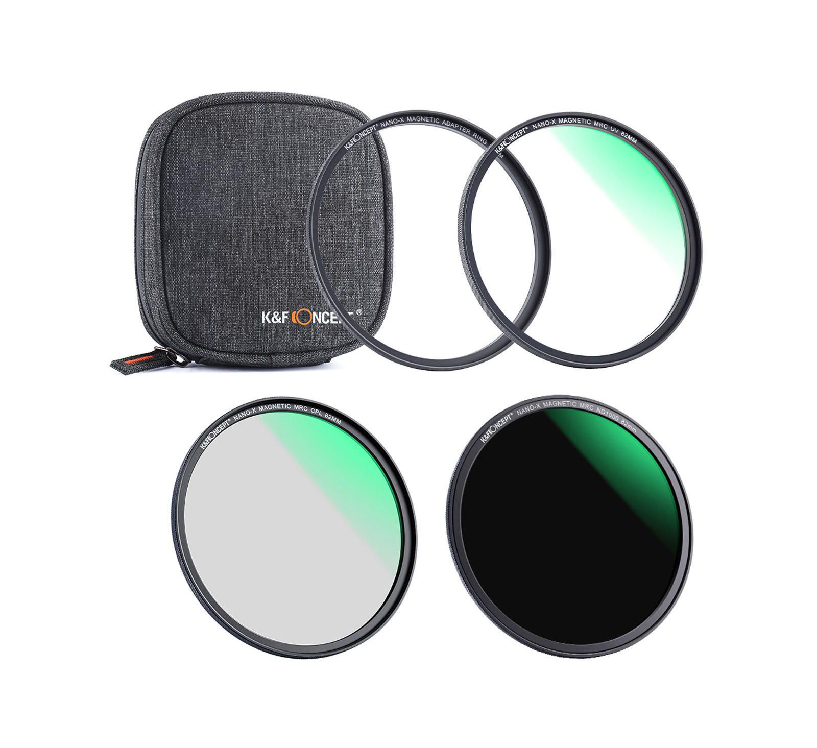 K&F Concept Nano-X Magnetic 3-Piece Lens Filter Kit