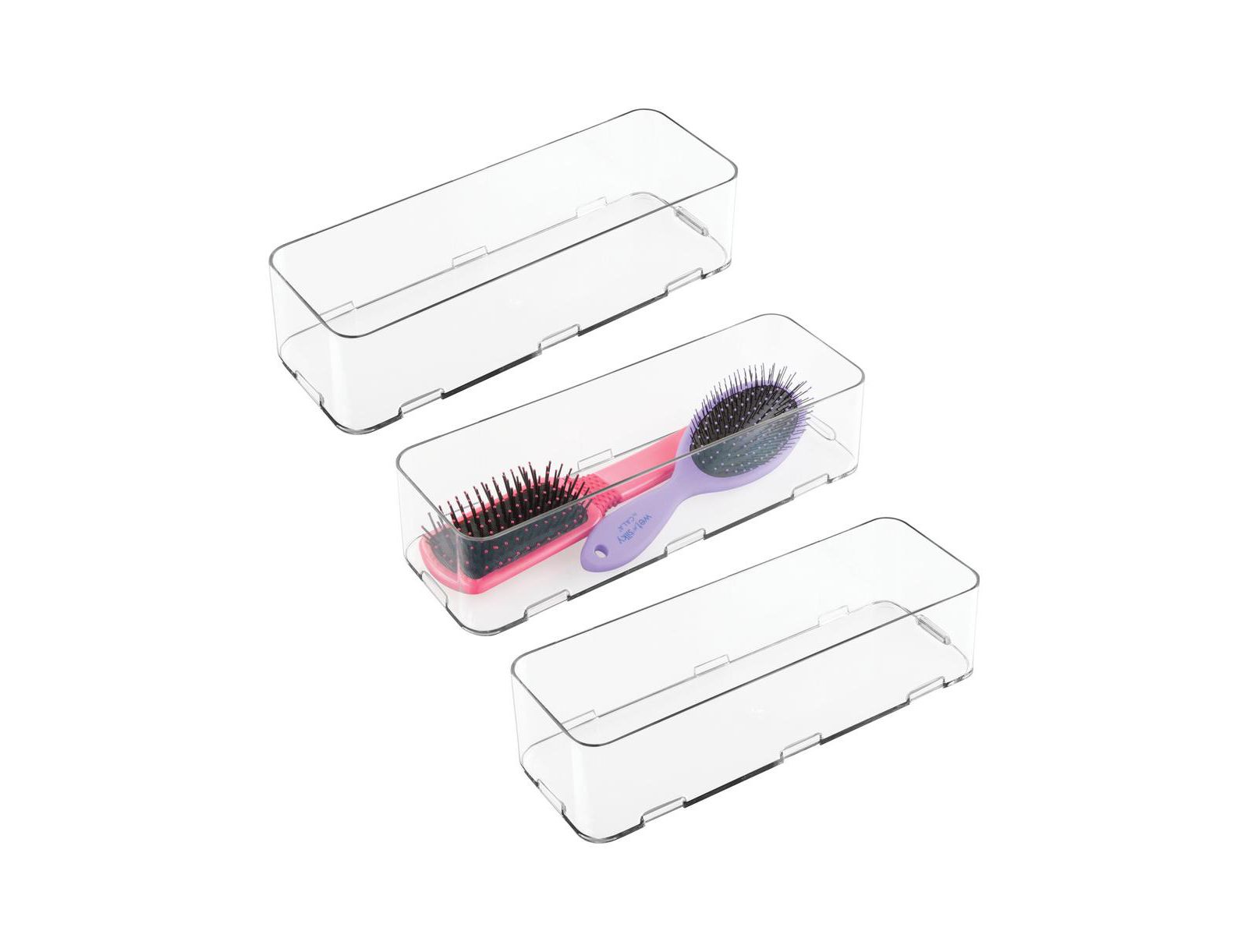 iDesign Interlocking Plastic Drawer Organizer