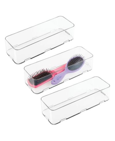 iDesign Interlocking Plastic Drawer Organizer
