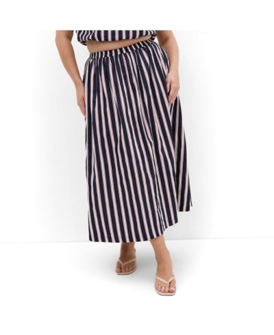 CITY CHIC Women's Holiday Bloom Print Midi Skirt
