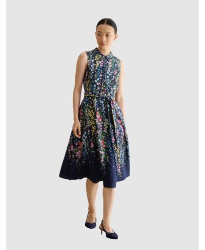 Hobbs London Женское миди-платье Alberta Floral Shirt Dress