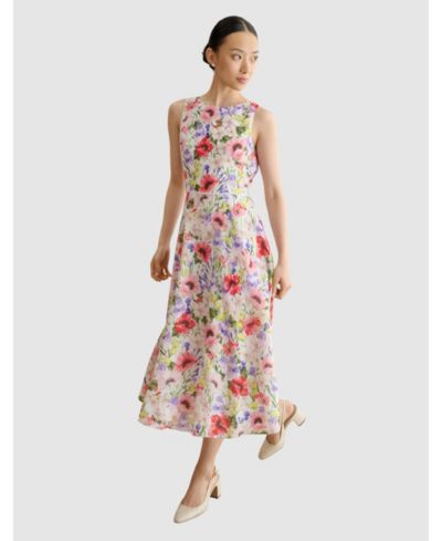 Hobbs London Women's Carly Floral Midi Dress