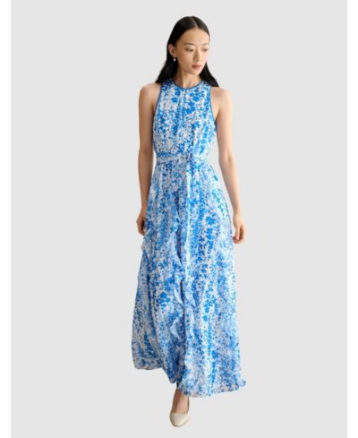 Hobbs London Women's Taryn Floral Ruffle Maxi Dress