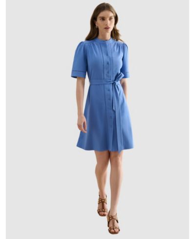 Hobbs London Women's Livvie Belted Mini Shirt Dress