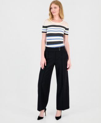 Женские широкие брюки T Tahari Women's Extended Tab Wide Leg