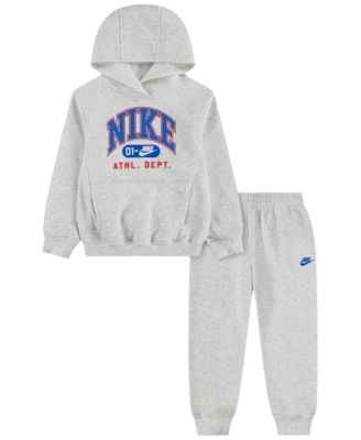 Nike комплект из худи с длинным рукавом и брюк из флиса для малышей Nike 2T-4T