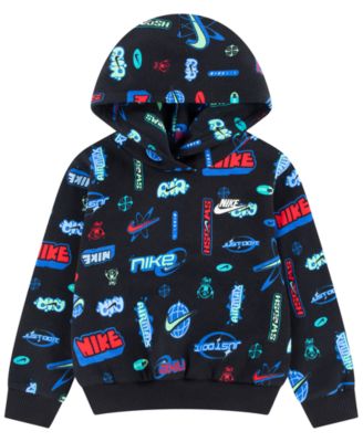 Nike Boys' 4-7 Logo Print Pullover Hoodie