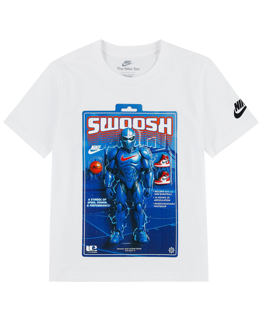 Nike Boys' 4-7 Swoosh Action Figure T-Shirt