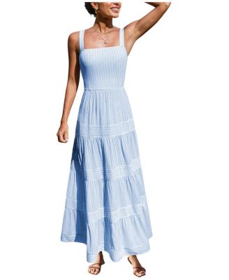 Cupshe Женское полосатое пляжное платье Maxi Not Sorry
