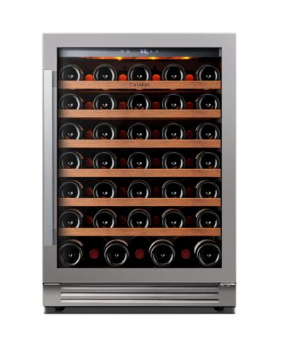 Ca'Lefort винный холодильник 24 дюйма, на 61 бутылку, 40-65°F, 3 цветных LED, 5.65 cu.ft, встроенный/отдельно стоящий
