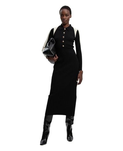 Женское миди-платье Karen Millen Rib Knit Long Sleeve Military