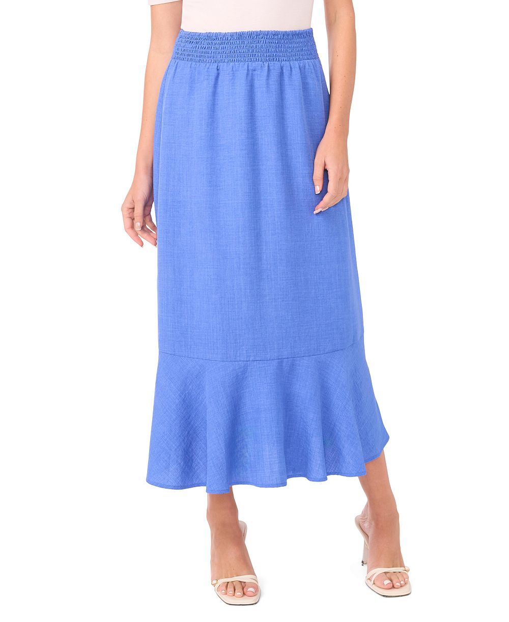 Vince Camuto Women's Ruffle Hem Smocked Waist Skirt