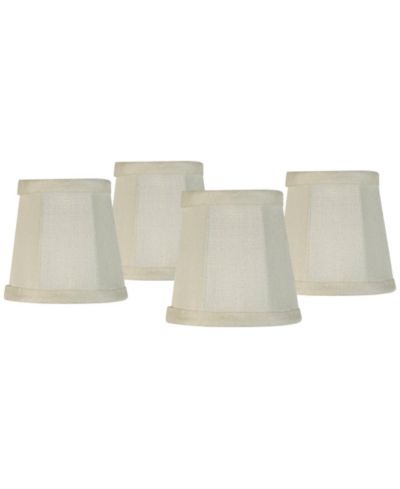Набор абажуров Springcrest Imperial, 4 шт., Cream, Small 3" x 4" x 4"