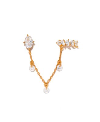 Girls Crew Crystal Dew You Ear Cuff + Stud Earrings