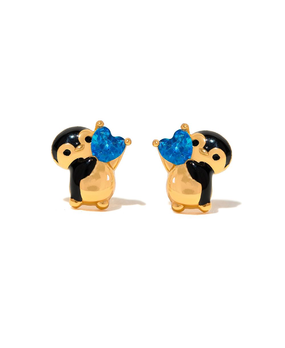 Серьги-гвоздики Girls Crew Crystal Penguin Crush
