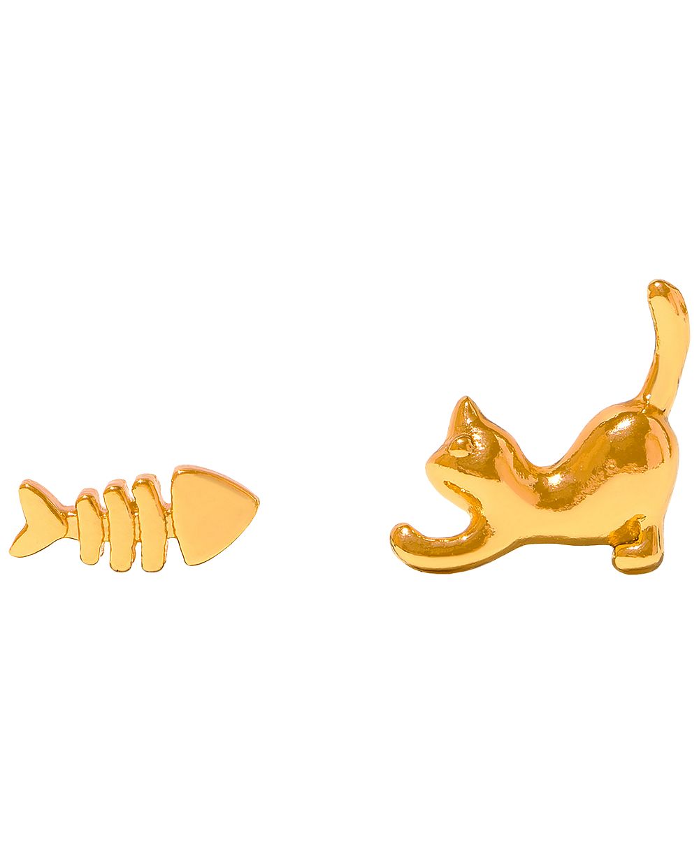 Серьги-гвоздики Girls Crew Teeny Tiny Purrfect Catch
