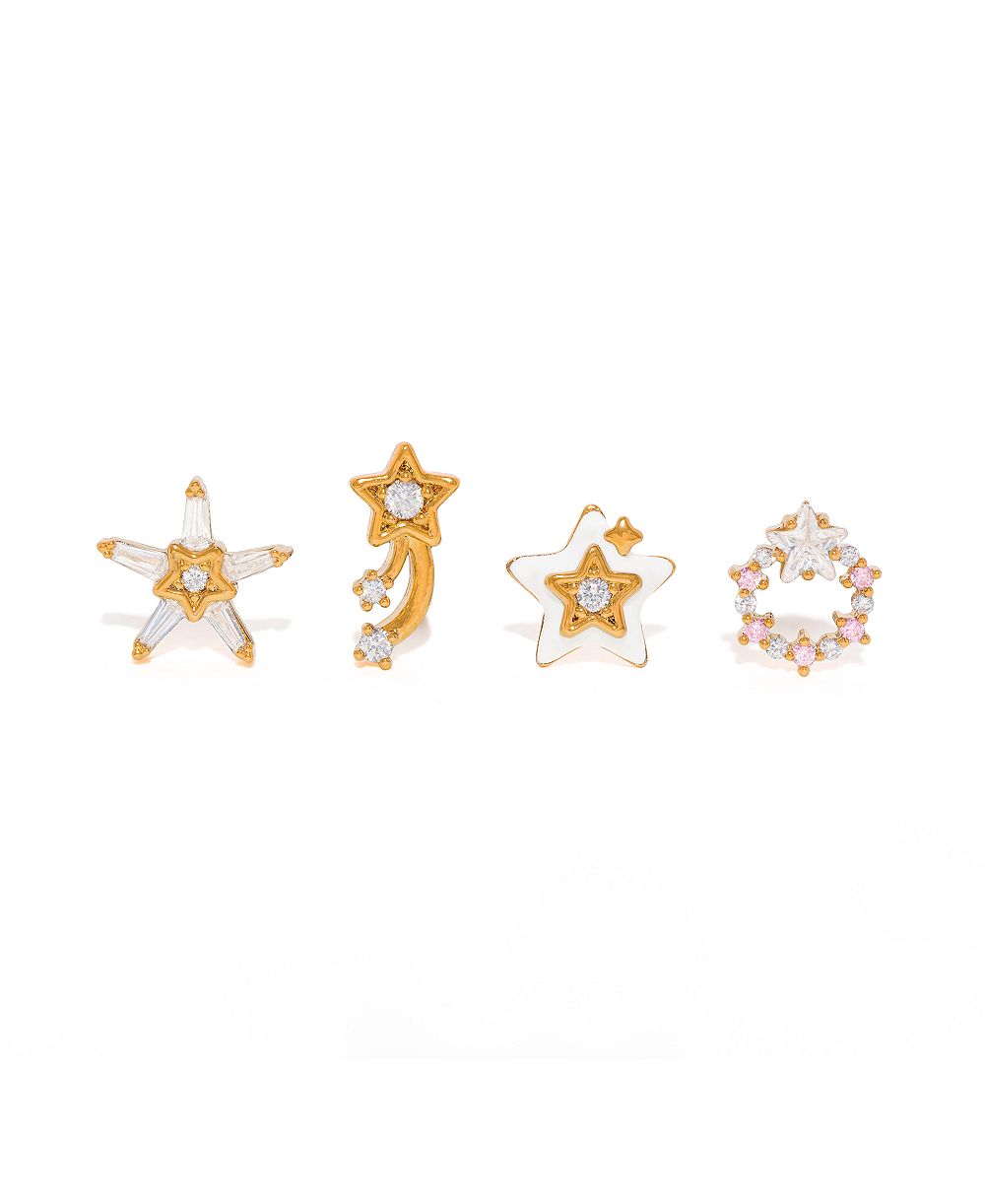 Girls Crew Набор сережек-гвоздиков Crystal Twinkle Twinkle