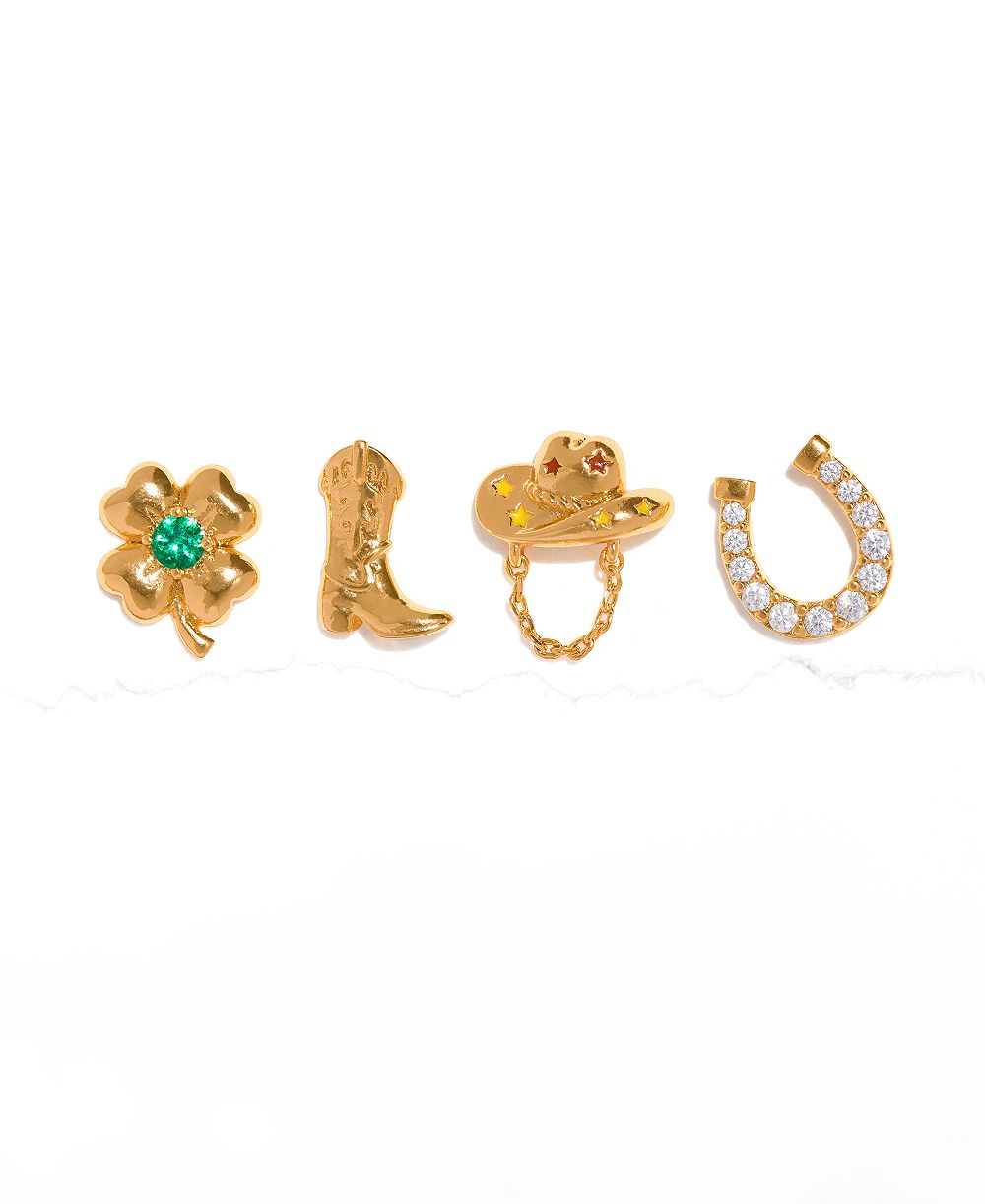 Серьги-гвоздики Girls Crew Crystal Western Charm