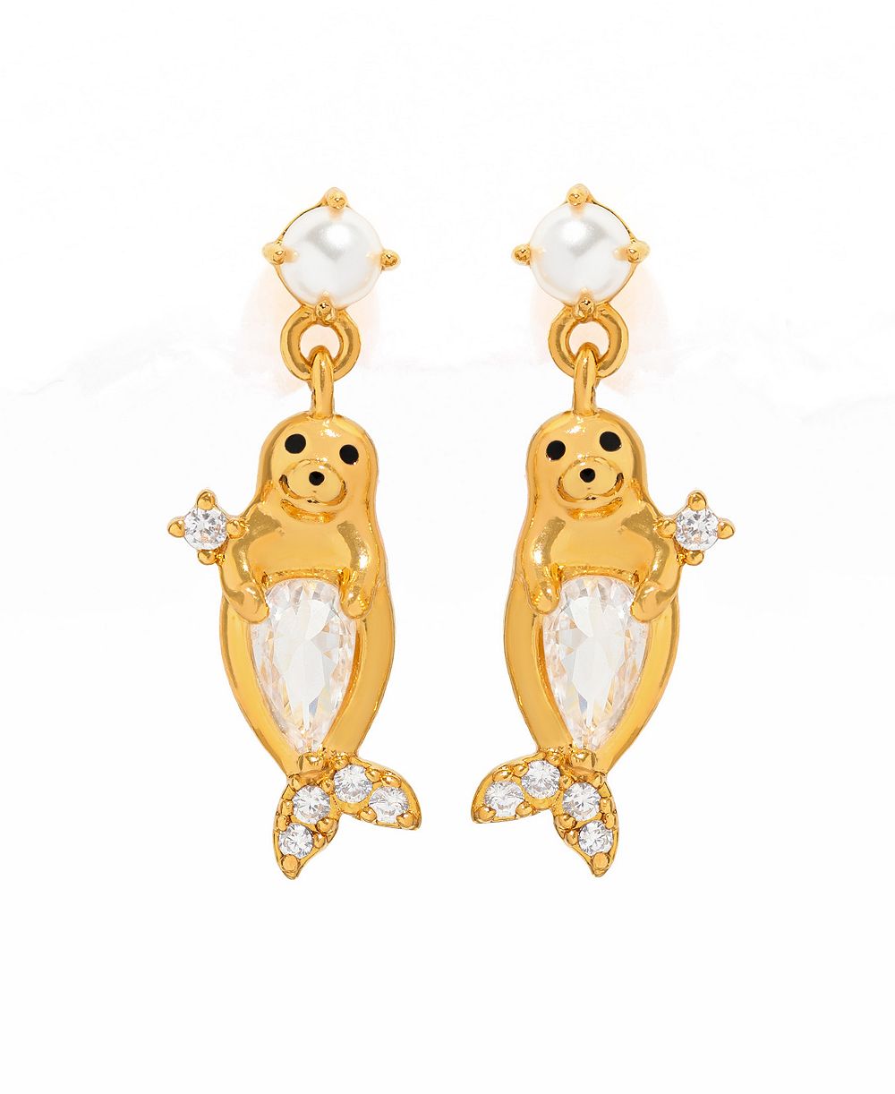 Серьги Girls Crew Crystal Seal Dangle