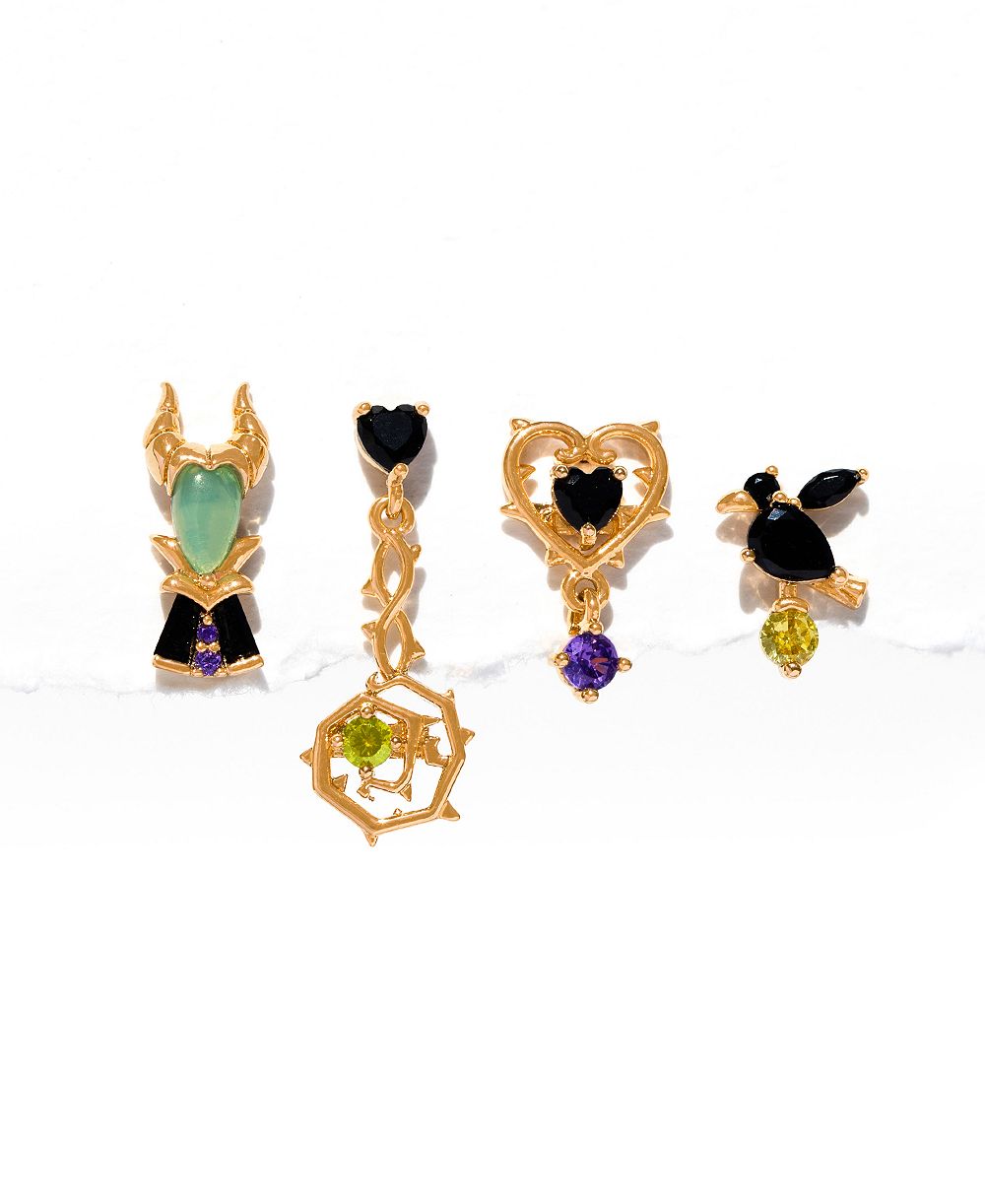 Girls Crew Набор сережек Disney Maleficent с кристаллами для девочек