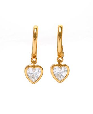 Серьги-кольца Girls Crew Crystal Seoul Heart