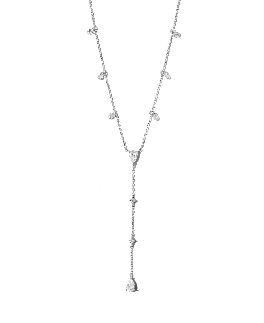 Girls Crew ожерелье Gold-Plated Crystal Pear Drop