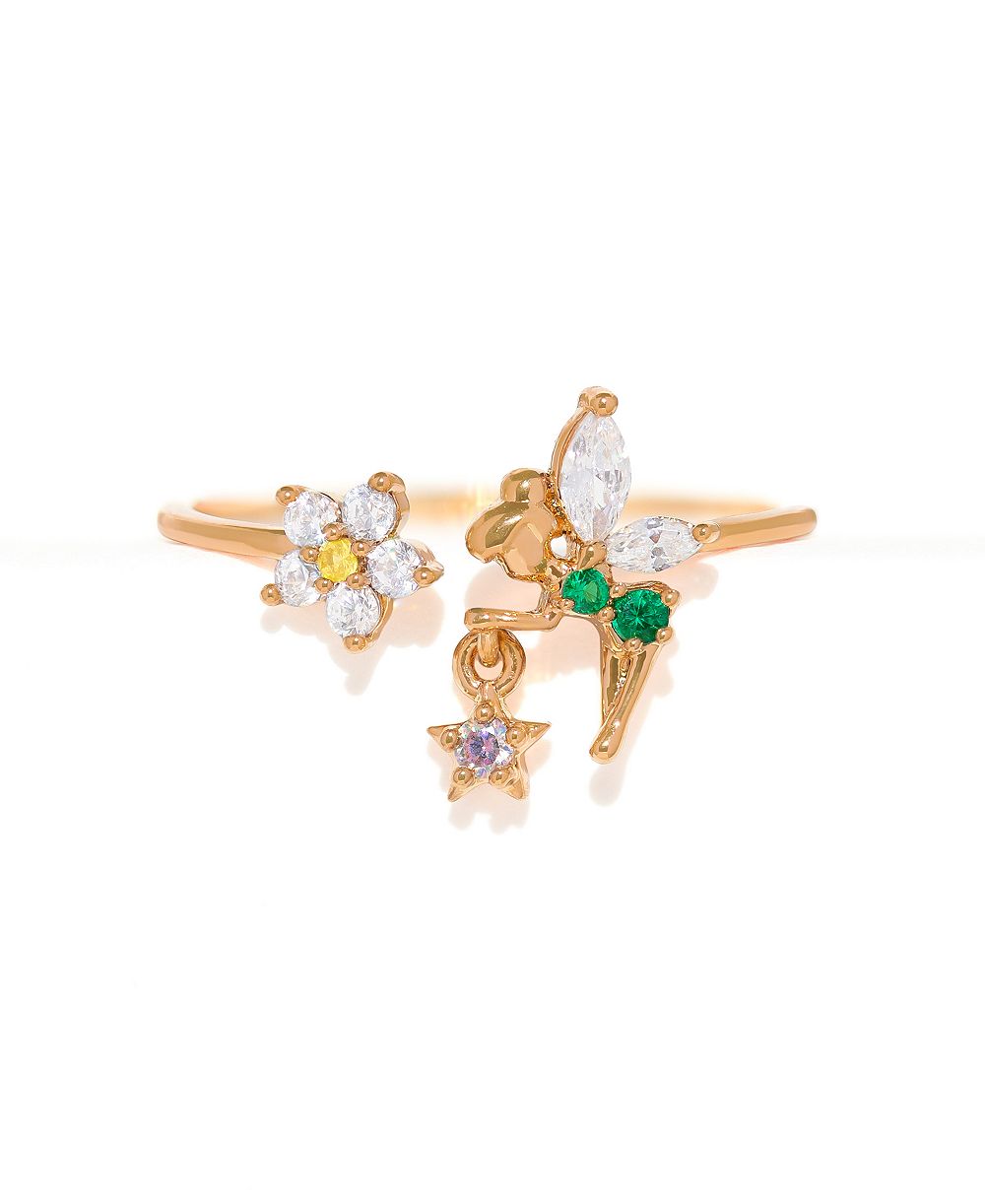 Girls Crew регулируемое кольцо Disney Tinker Bell Pixie Dust с кристаллами для девочек