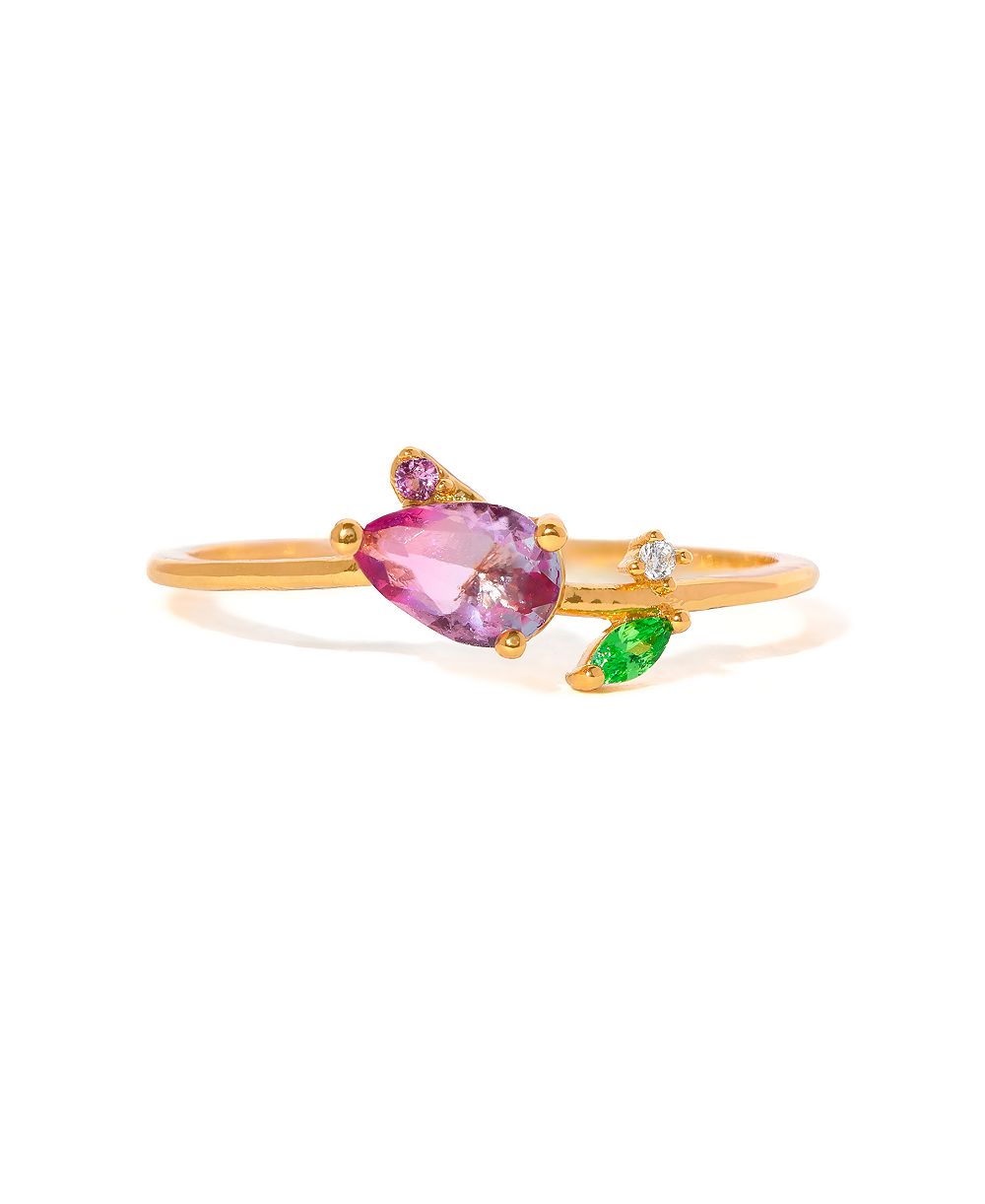 Кольцо Girls Crew Crystal Blossoming Tulip