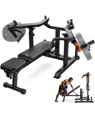Тренажер FED FITNESS SO2 Chest Press Bench, 400LBS Tension Level, 4-Level Adjustable Converging Arms