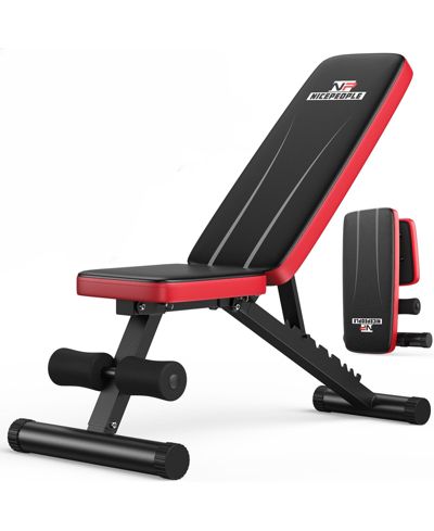 Скамья для весов FED FITNESS Foldable Adjustable 660LBS 8-Position Incline Bench