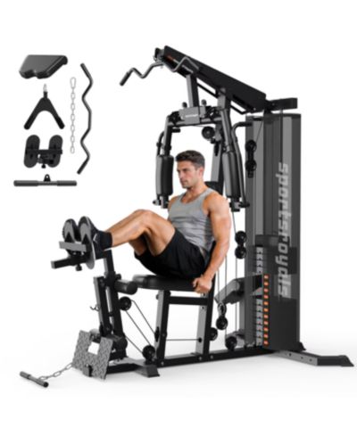 FED FITNESS тренажерный комплекс с сетчатым чехлом и весовым блоком 150LBS
