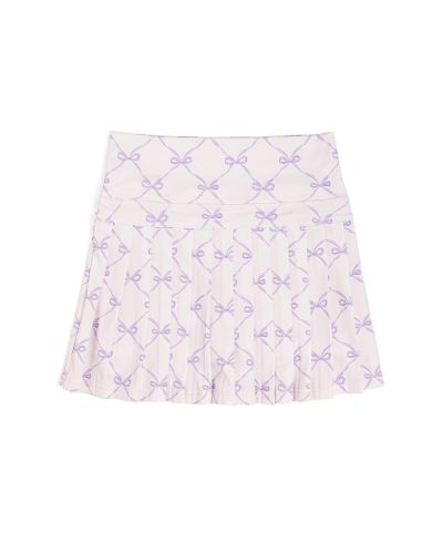 Sweet Wink Big Girls Lavender Bow Trellis Athletic Skort