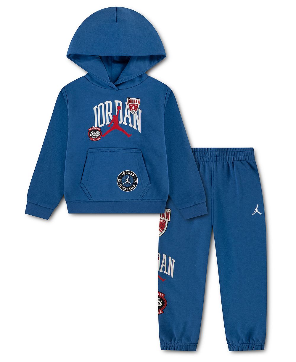 Детский комплект Jordan Toddler Boys' 2T-4T Interstate 23 Clutch Script Fleece Hoodie и брюки