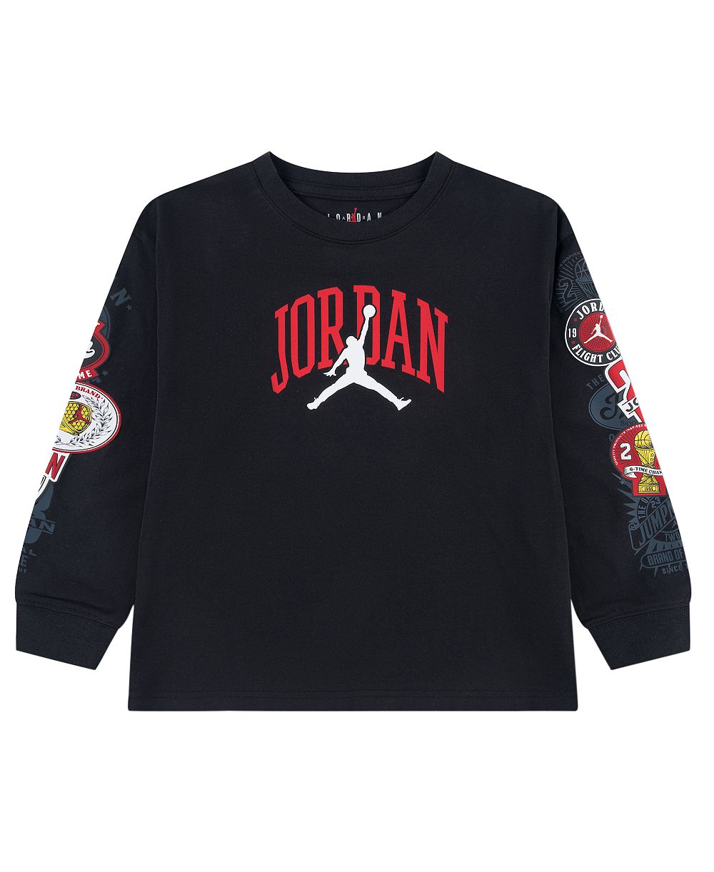 Детская футболка Jordan 4-7 I23 Highway с длинным рукавом