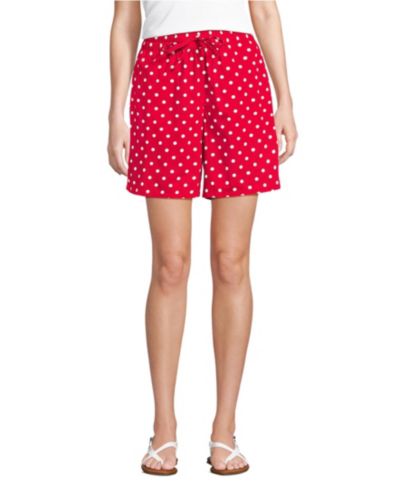 Женские шорты Lands' End Poplin High Rise Pull On 7"