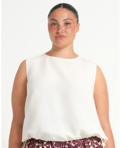 Женский топ ESTELLE Plus Size Ainsley Tie-Hem Relaxed Tank