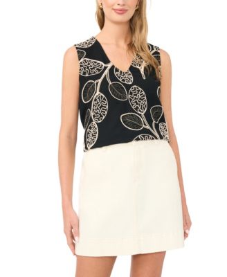 Vince Camuto Women's V-Neck Sleeveless Top
