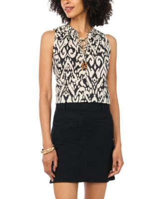 Vince Camuto Women's V-Neck Front-Slit Top