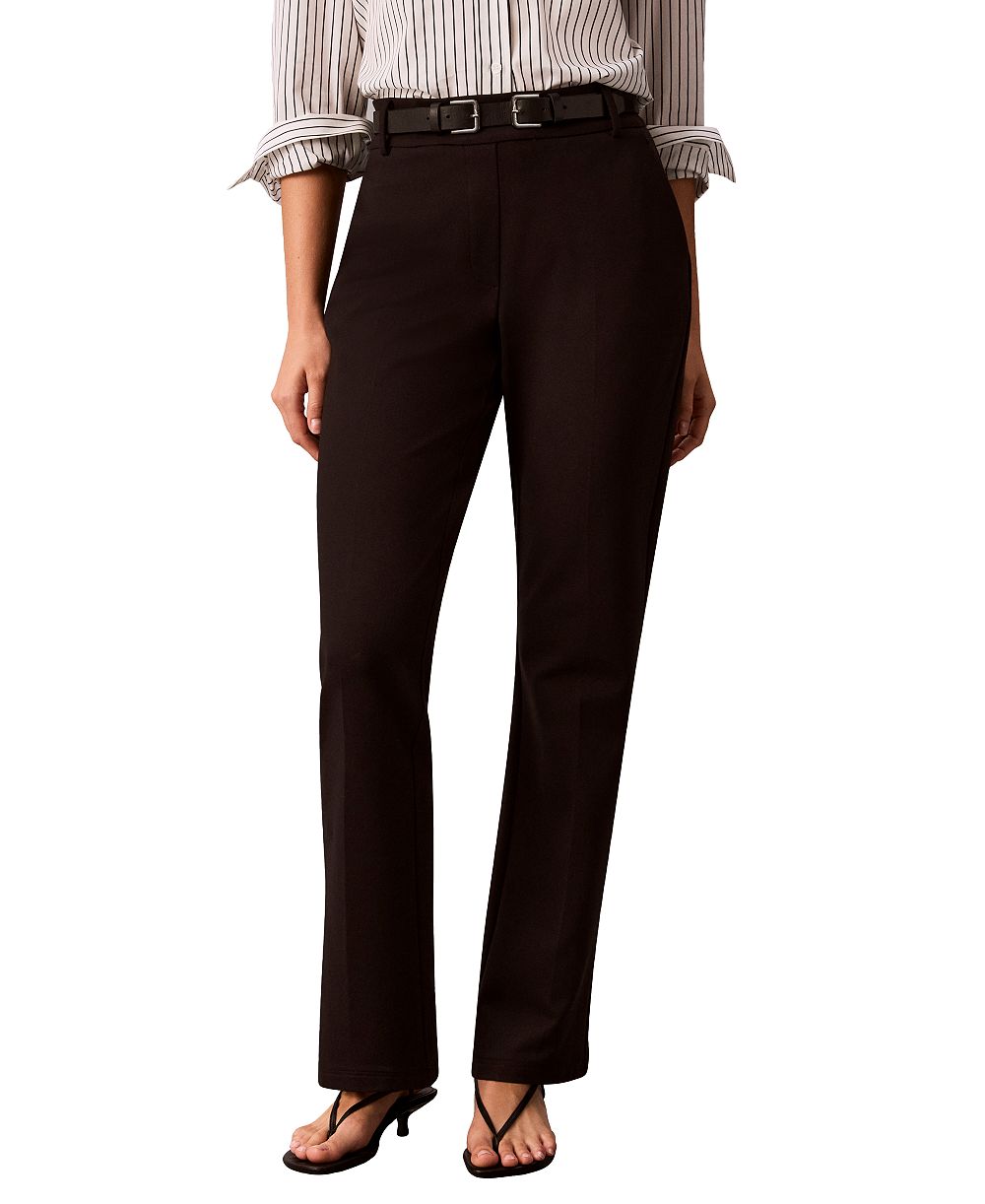 Calvin Klein Petite Hi Twist Compression High-Rise Bootcut Pants