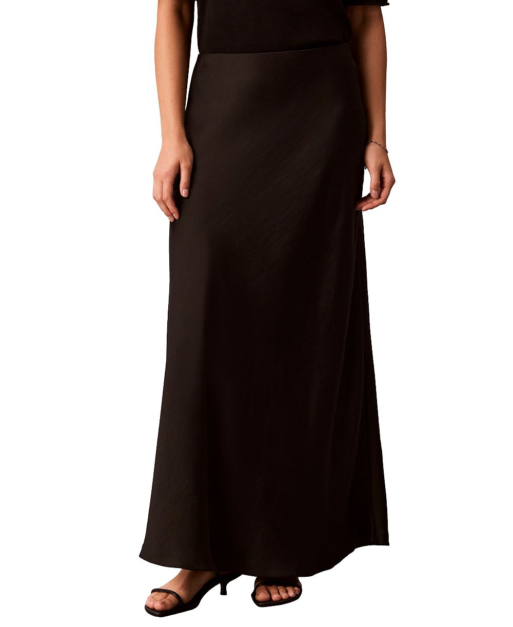 Макси-юбка Calvin Klein Petite Double Faced Satin Bias-Cut
