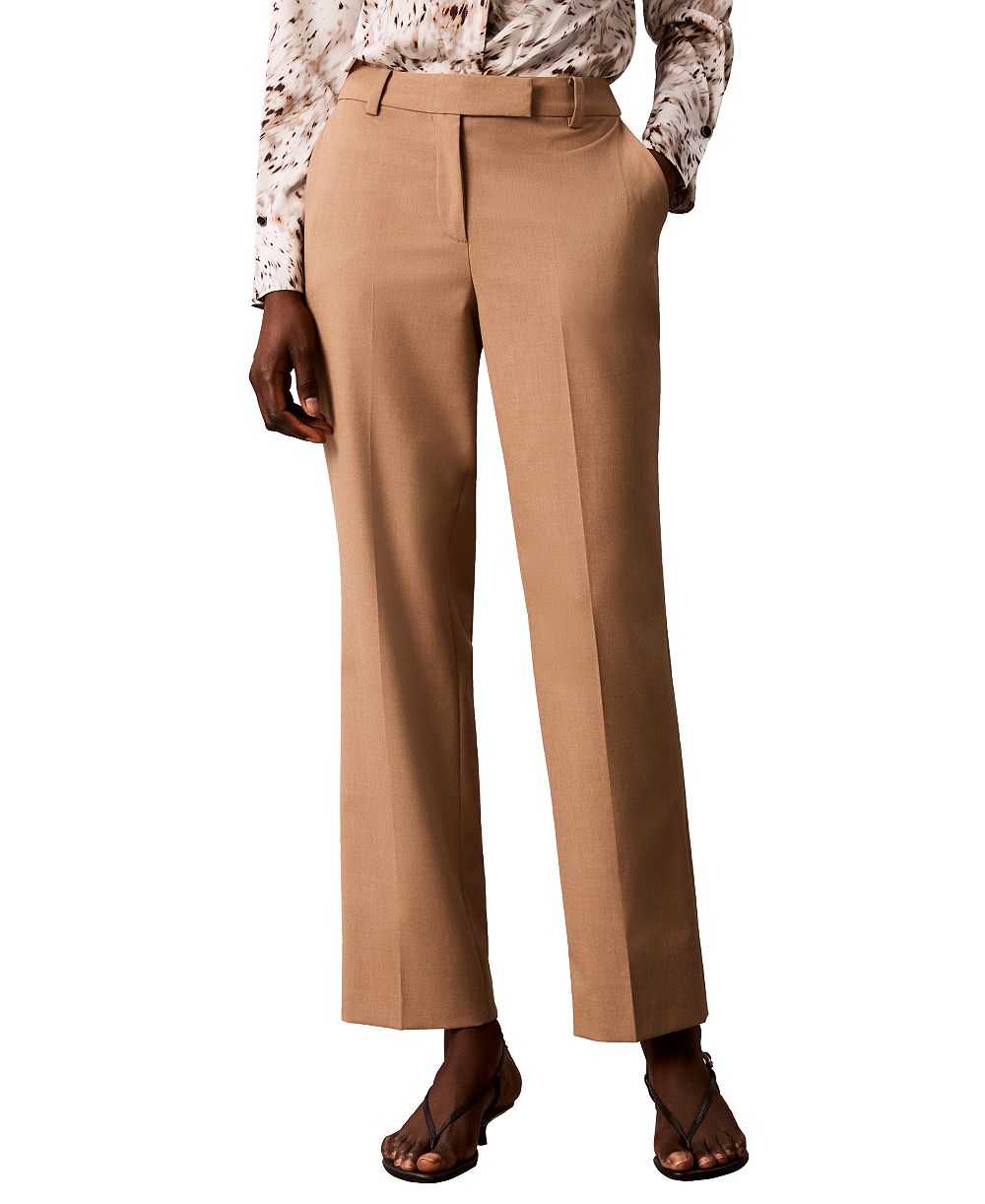 Calvin Klein Petite Straight-Leg Ankle Pants