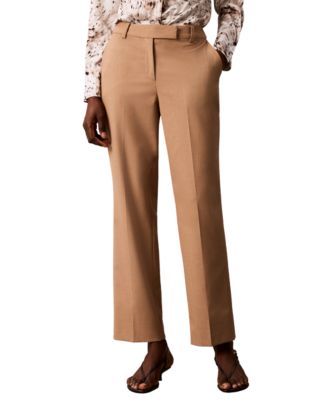 Брюки Calvin Klein Petite Straight-Leg Mid-Rise