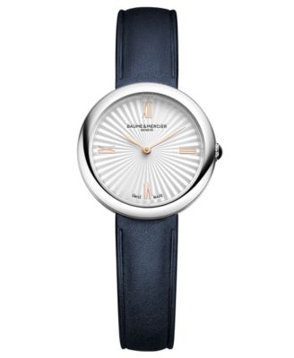Baume & Mercier Женские часы De Joia Quartz Navy Leather 28mm