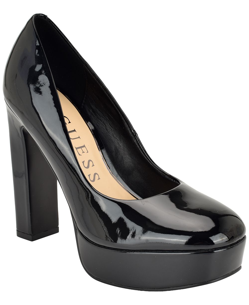 GUESS Women's Dalarie Tall Block Heel Platform Pumps
