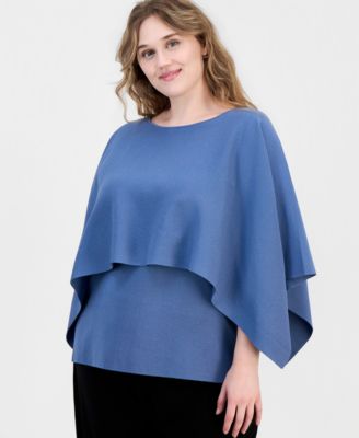 Женский асимметричный вязаный топ Anne Klein Plus Size