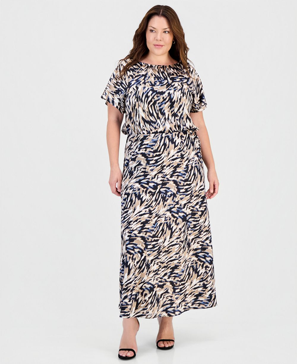 Миди-юбка Anne Klein Plus Size Printed