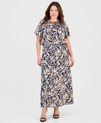 Миди-юбка Anne Klein Plus Size Printed