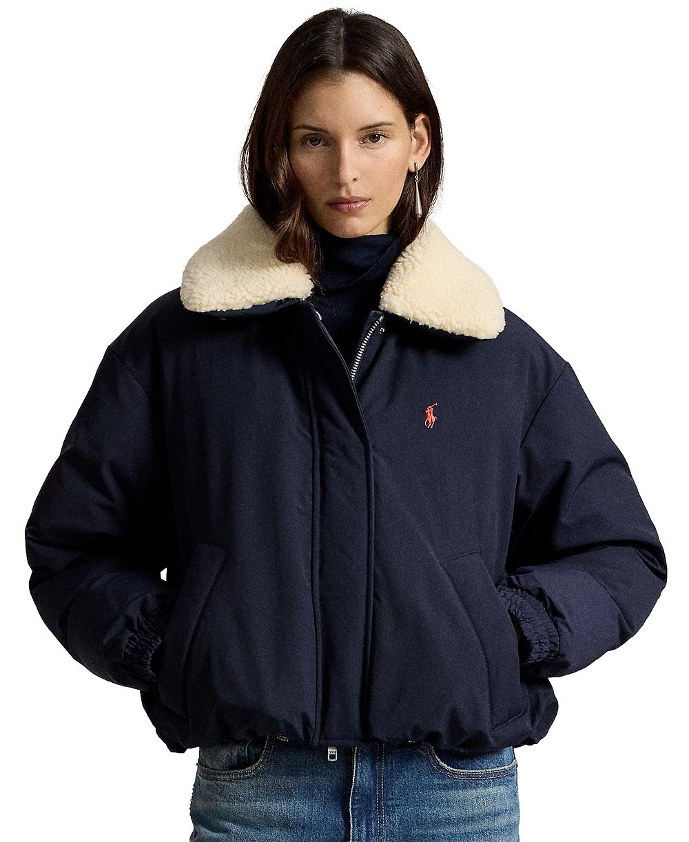 Polo Ralph Lauren Women's Water-Resistant 750-Fill-Power Down High-Pile-Collar Jacket